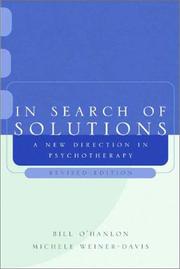 Cover of: In Search of Solutions by William Hudson O'Hanlon, Michele Weiner-Davis, Bill O'Hanlon
