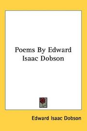 Cover of: Poems By Edward Isaac Dobson