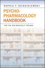 Cover of: Psychopharmacology handbook for the non-medically trained