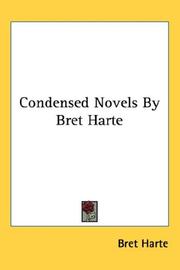 Cover of: Condensed Novels By Bret Harte
