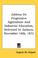 Cover of: Address On Progressive Agriculture And Industrial Education, Delivered At Jackson, November 14th, 1872