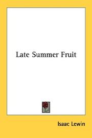 Cover of: Late Summer Fruit