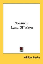 Cover of: Nonsuch: Land Of Water
