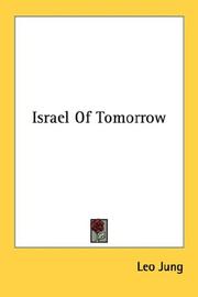 Cover of: Israel Of Tomorrow