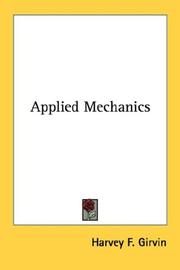 Cover of: Applied Mechanics