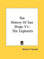 Cover of: The History Of San Diego V1: The Explorers