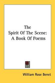 Cover of: The Spirit Of The Scene: A Book Of Poems