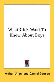 Cover of: What Girls Want To Know About Boys