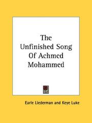 Cover of: The Unfinished Song Of Achmed Mohammed