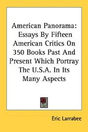 Cover of: American Panorama by Eric Larrabee