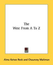 Cover of: The West From A To Z