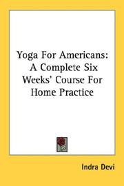 Cover of: Yoga For Americans | Indra Devi