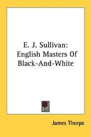 Cover of: E. J. Sullivan: English Masters Of Black-And-White