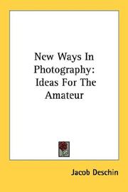 Cover of: New Ways In Photography: Ideas For The Amateur