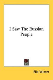 Cover of: I Saw The Russian People