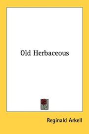 Cover of: Old Herbaceous