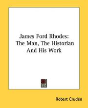 James Ford Rhodes by Robert Cruden