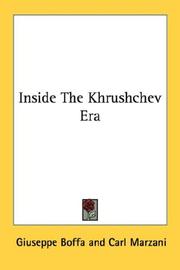 Cover of: Inside The Khrushchev Era