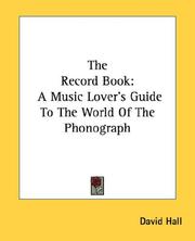 Cover of: The Record Book by David Hall