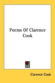 Cover of: Poems Of Clarence Cook