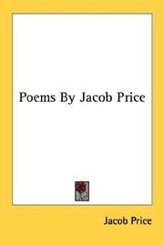 Cover of: Poems By Jacob Price