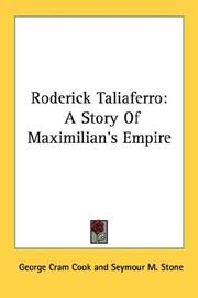 Cover of: Roderick Taliaferro by George Cram Cook, George Cram Cook