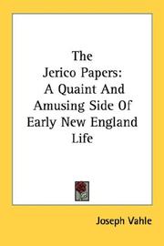 Cover of: The Jerico Papers | Joseph Vahle