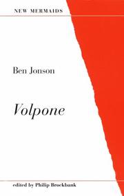 Cover of: Volpone (New Mermaid Series) by Ben Jonson