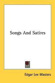 Cover of: Songs And Satires | Edgar Lee Masters