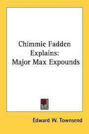 Cover of: Chimmie Fadden Explains by Edward Waterman Townsend