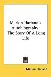 Cover of: Marion Harland's Autobiography by Marion Harland