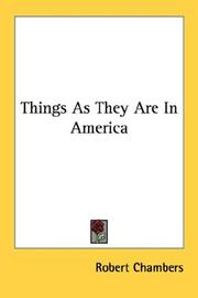 Cover of: Things As They Are In America