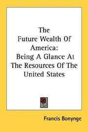 Cover of The Future Wealth Of America