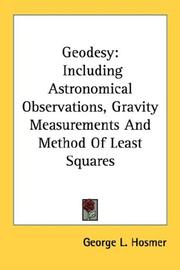 Cover of: Geodesy by George L. Hosmer
