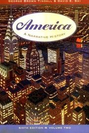 Cover of: America by George Brown Tindall