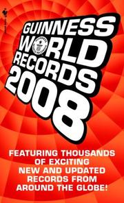 Cover of: Guinness World Records 2008 (Guinness World Records) by Craig Glenday