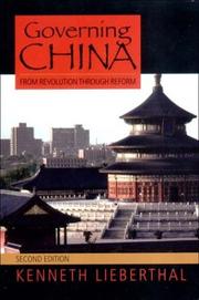Cover of: Governing China | Kenneth Lieberthal