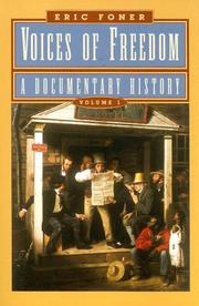 Cover of: Voices of Freedom: A Documentary History, Volume 1