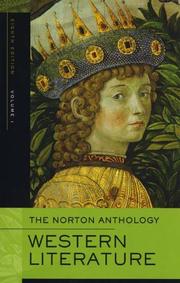 Cover of: The Norton Anthology of Western Literature, Volume 1 by 