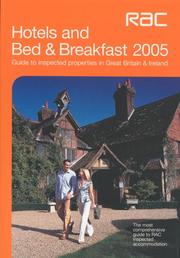 Cover of: RAC Hotels and Bed and Breakfast (Rac Guide)