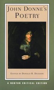 Cover of: John Donne's Poetry (Norton Critical Edition) by John Donne