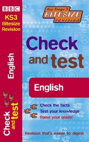 Cover of: Check and Test English (KS3 Bitesize Revision) by 