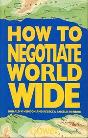 Cover of: How to Negotiate World Wide