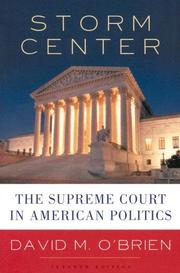 Cover of: Storm center: the Supreme Court in American politics