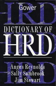 Cover of: Dictionary of HRD