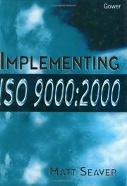 Cover of: Implementing Iso 9000 by Matt Seaver