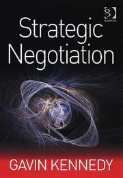 Cover of: Strategic Negotiation | Gavin Kennedy