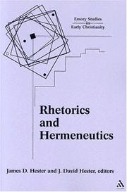 Cover of: Rhetorics and Hermeneutics by 