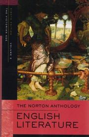 Cover of: The Norton Anthology of English Literature, Volume E: The Victorian Age