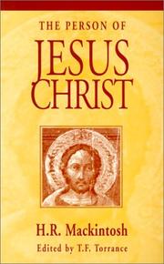 Cover of: Person of Jesus Christ